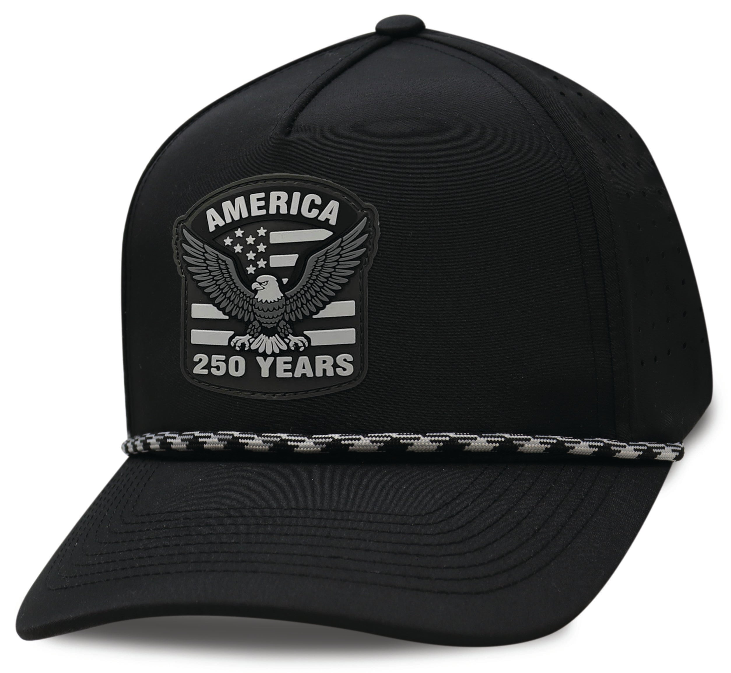 Prime CSI Water Repellent Black Cap America 250 Winged Patriot