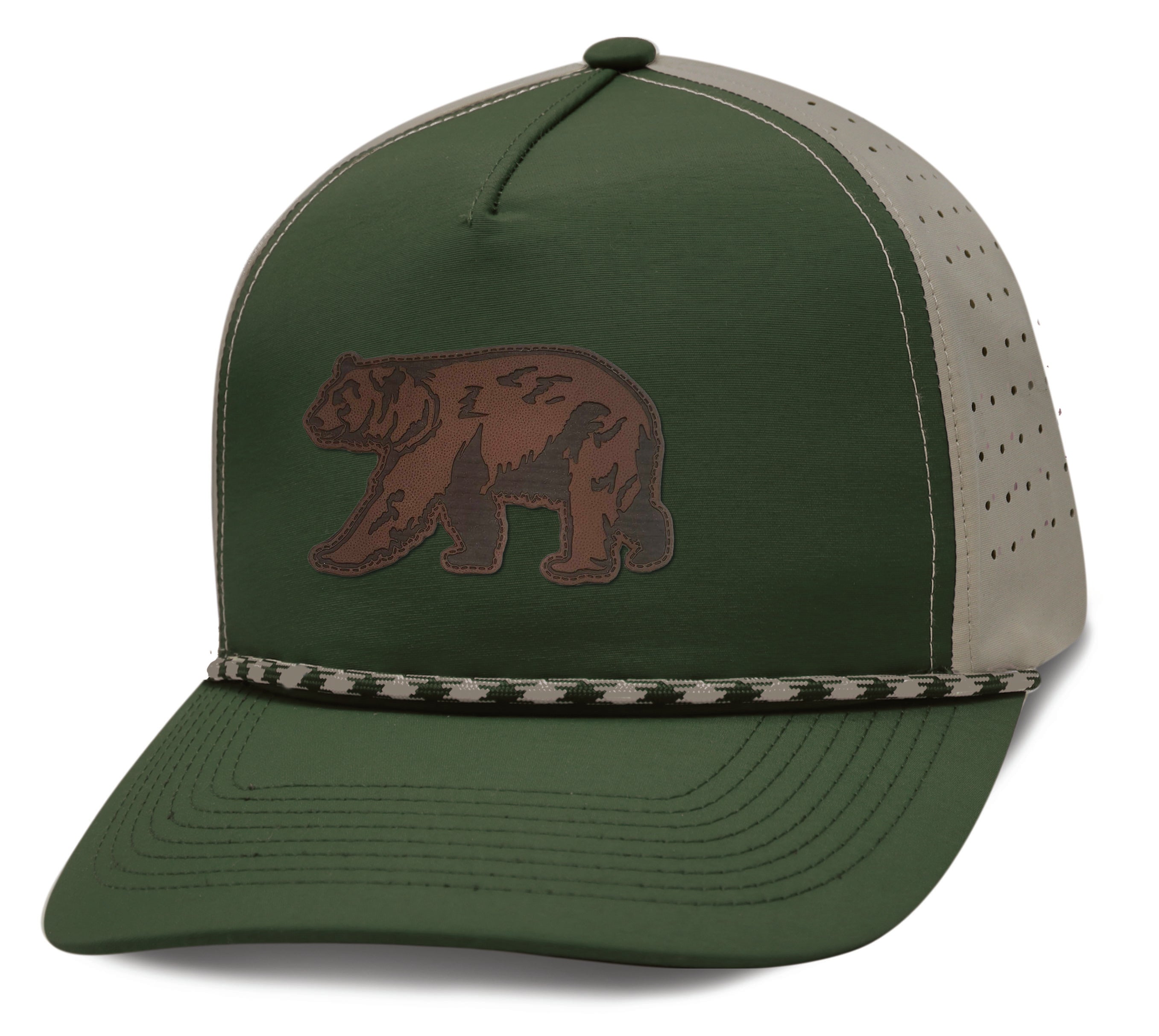 Prime CSI Water Repellent Olive Khaki Cap Black Bear