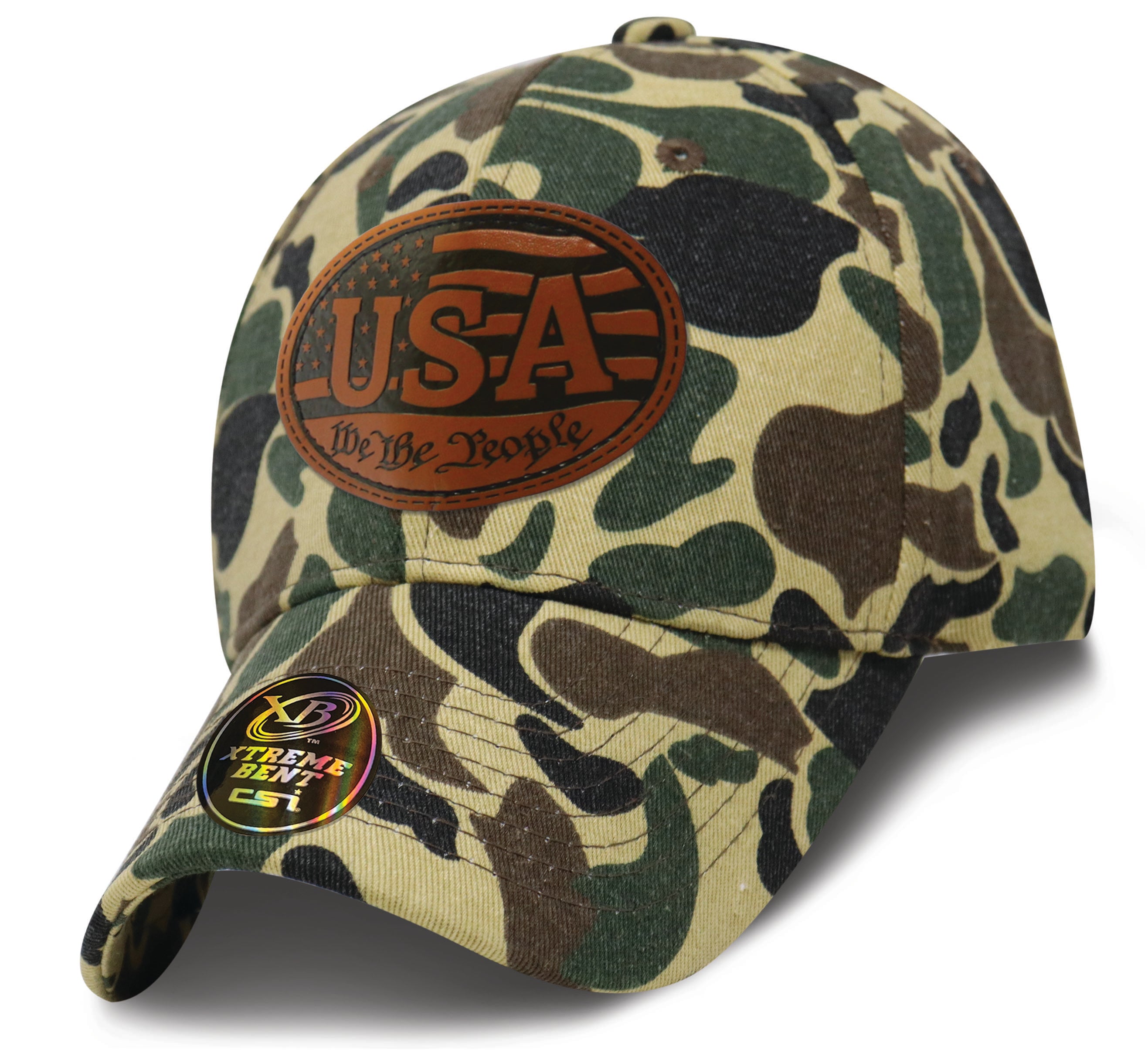 Xtreme Bent Duck Camo Cap We the People Leather