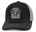 Black & Gray Cap America 250 Winged Patriot