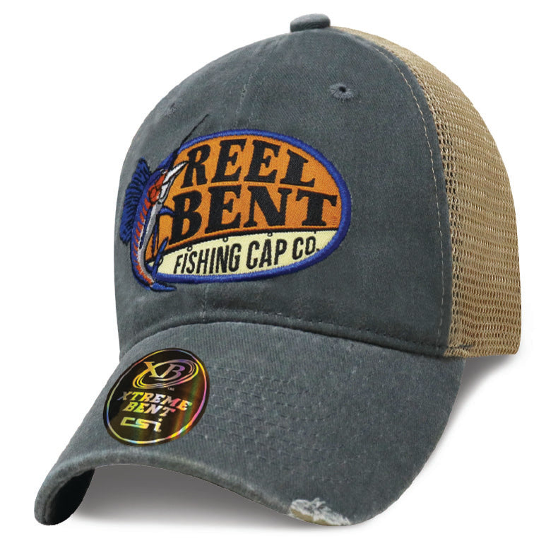 Reel Bent: Retro Fish Sailfish Gray / Khaki