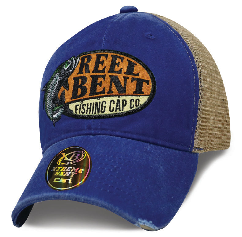 Reel Bent: Retro Fish Tarpon Royal / Khaki