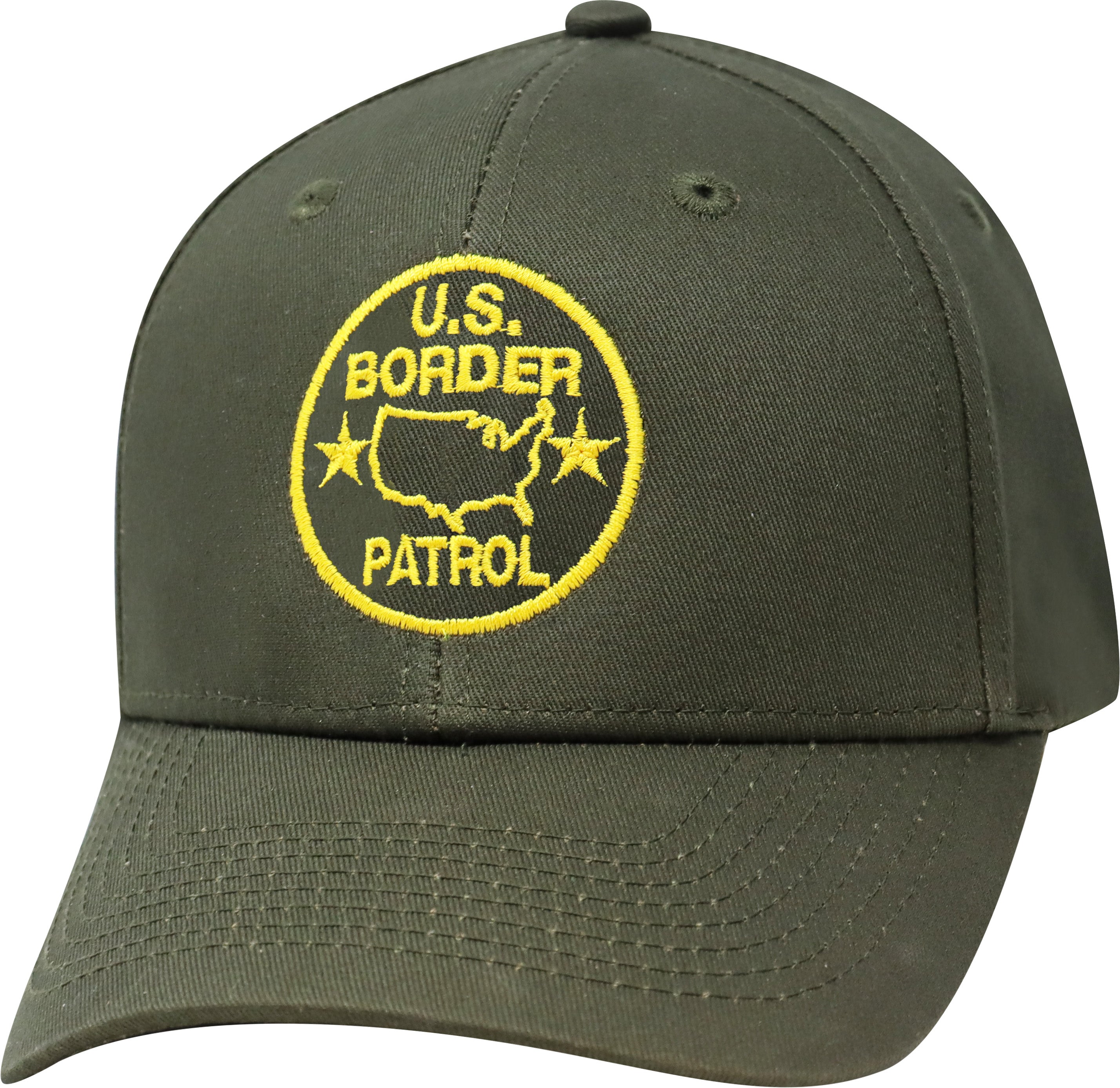 US Border Patrol Embroidered Cap - Olive – St. John Outfitters